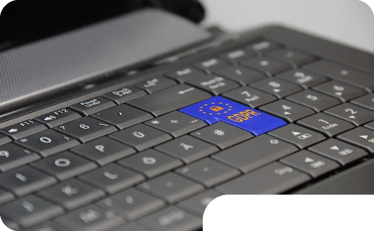 Keyboard with a security lock key